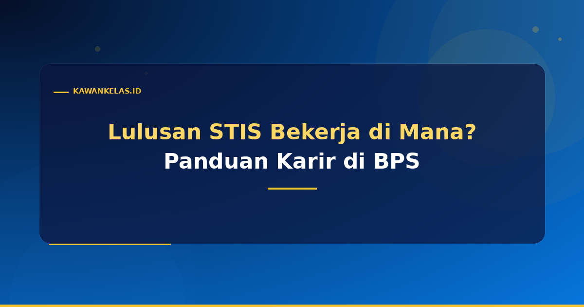 Lulusan STIS Bekerja di Mana? Panduan Karir di BPS