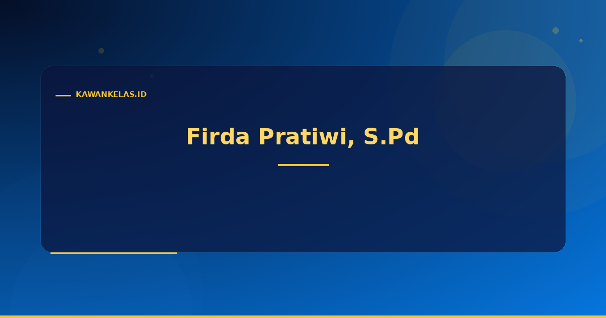 Firda Pratiwi, S.Pd
