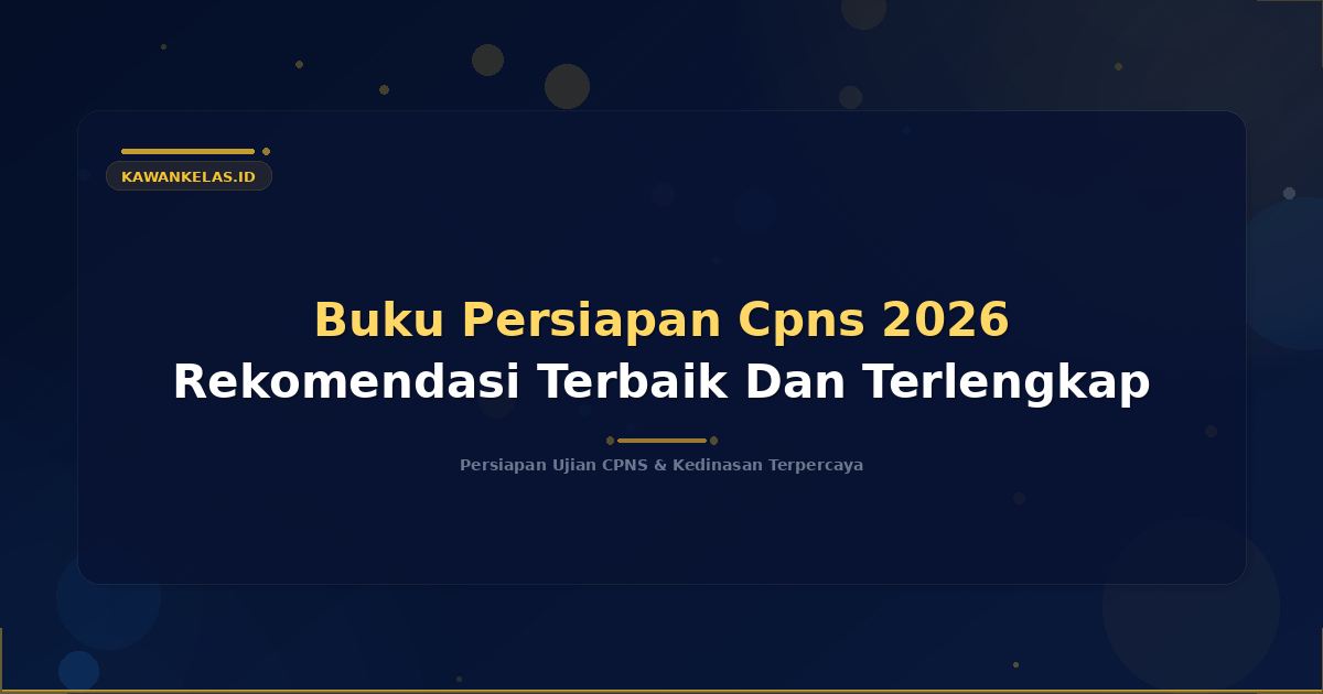 Buku Persiapan Cpns 2026 Rekomendasi Terbaik Dan Terlengkap