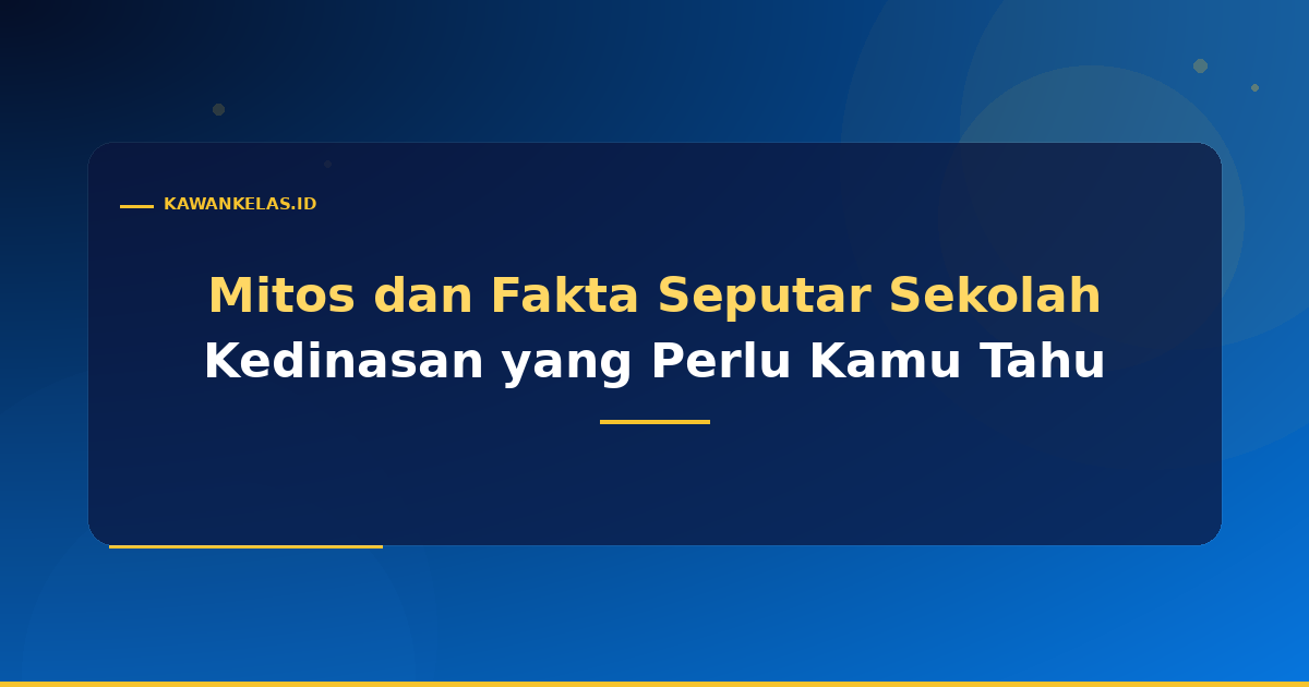 Mitos dan Fakta Seputar Sekolah Kedinasan yang Perlu Kamu Tahu