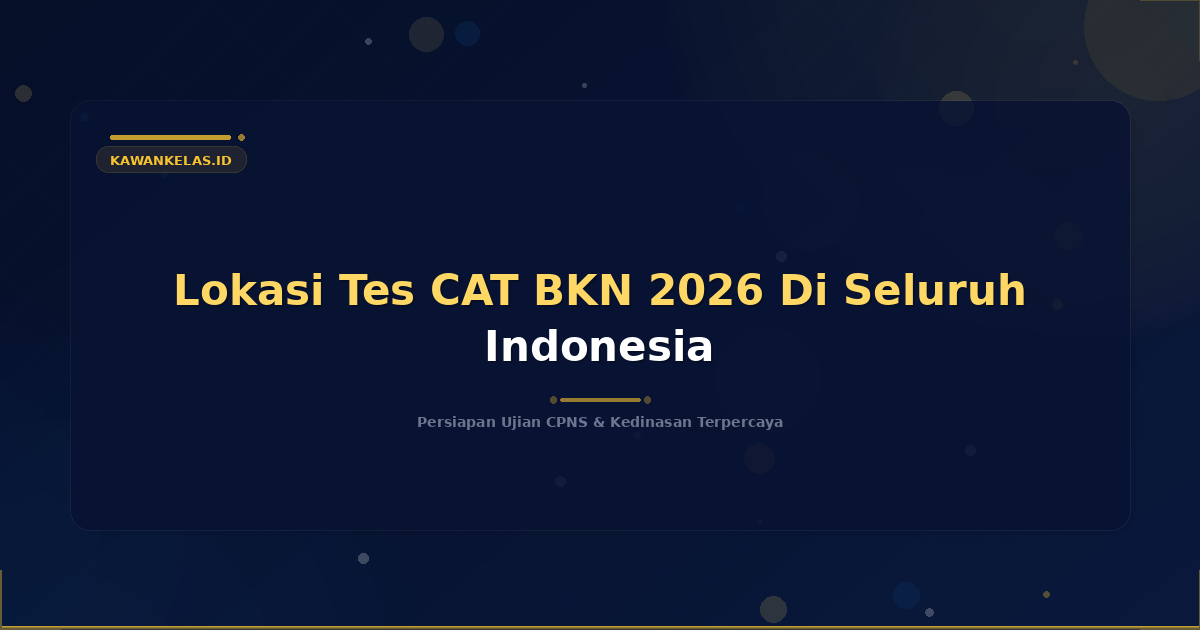 Lokasi Tes CAT BKN 2026 Di Seluruh Indonesia