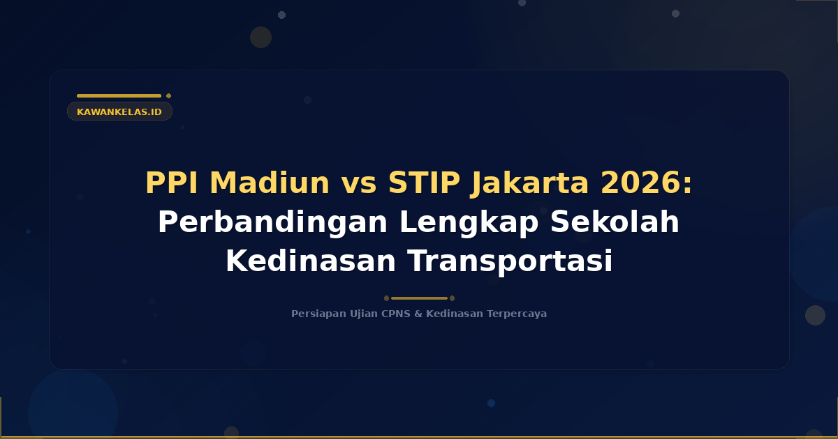 PPI Madiun vs STIP Jakarta 2026: Perbandingan Lengkap Sekolah Kedinasan Transportasi
